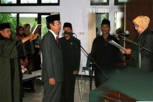 Pelantikan M. Ramli, SH, MH sebagai Panitera Sekretaris Pengadilan Tinggi Bengkulu
